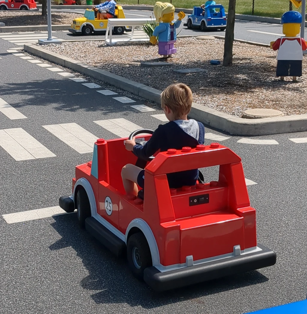 The Lego cars at Legoland New York