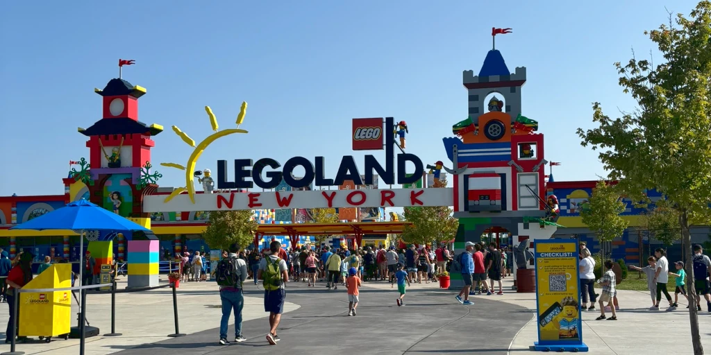 The Legoland New York front gate