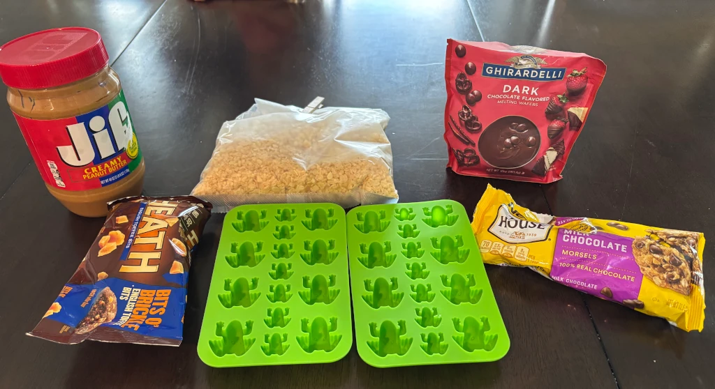 Frog molds and the ingredients that when into them