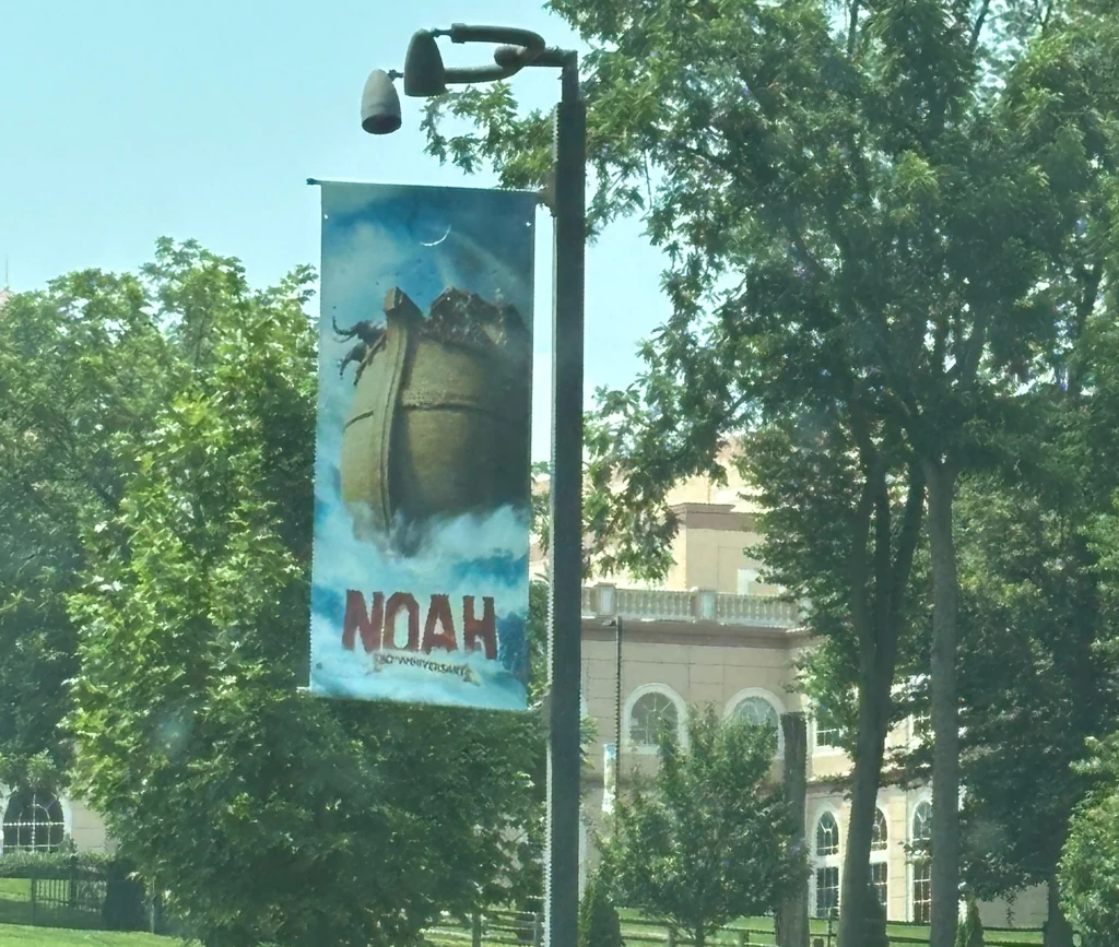 A small flag that says Noah