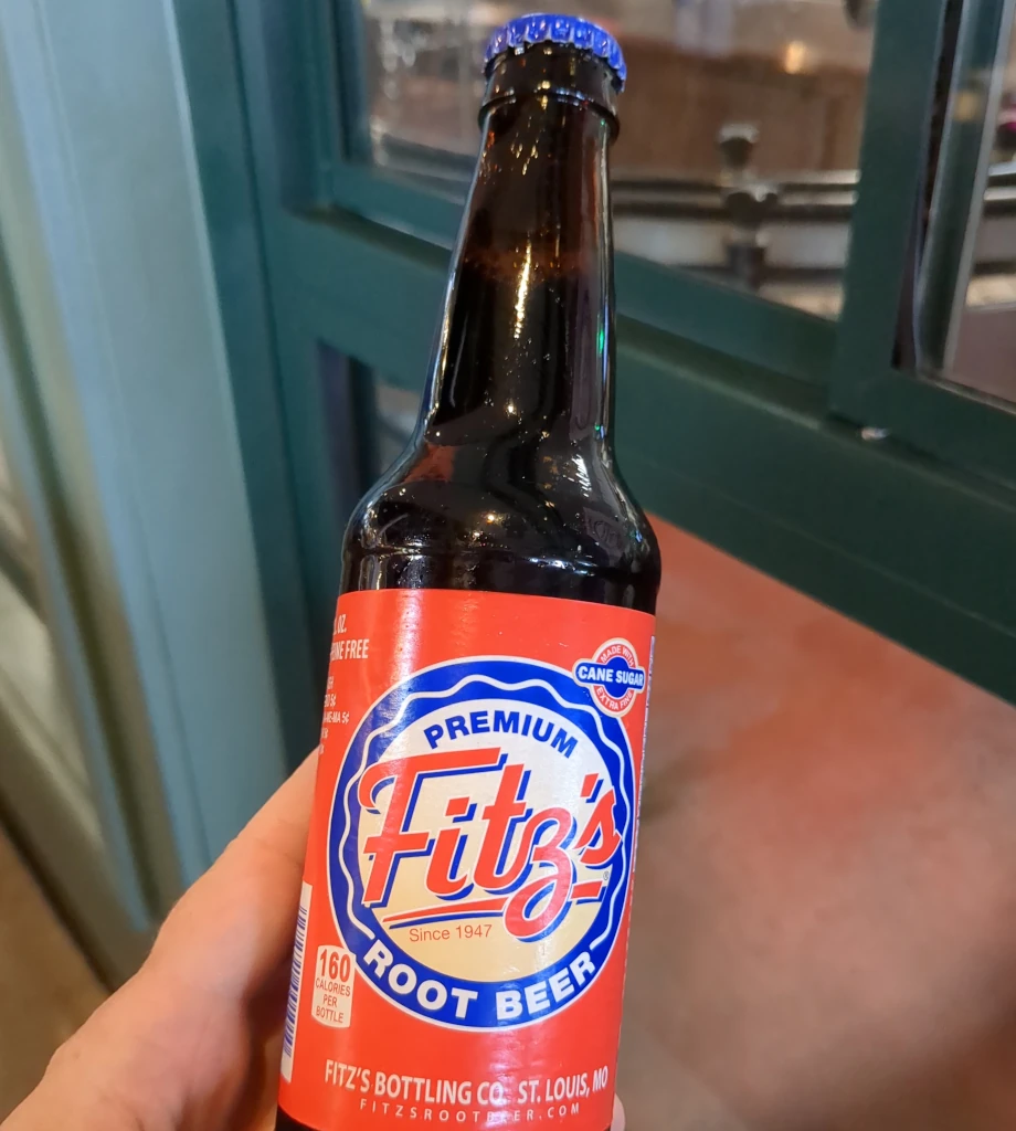 A root beer bottle from Fitz's