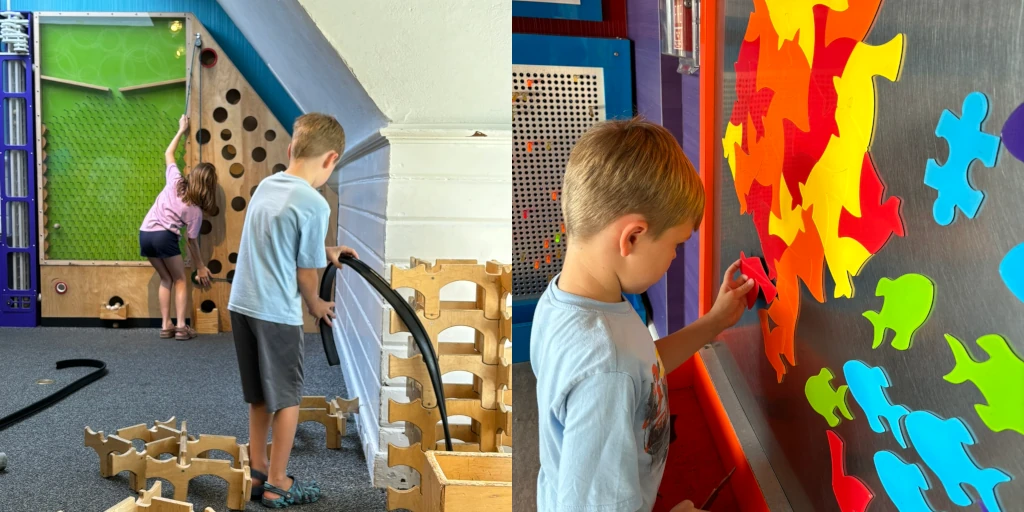 Kids playing at a children's museum